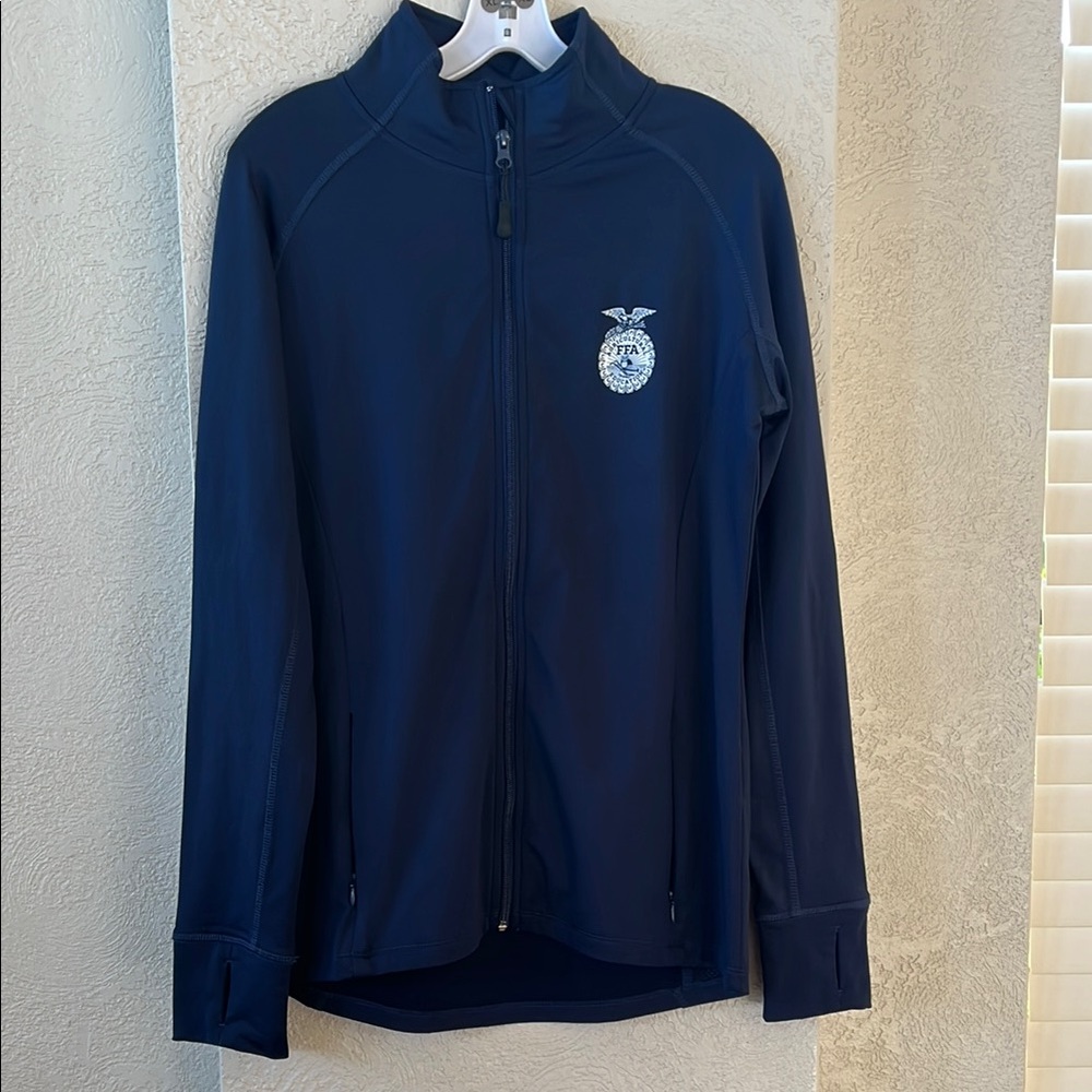 FFA Navy Blue Zip-Up Jacket with Logo